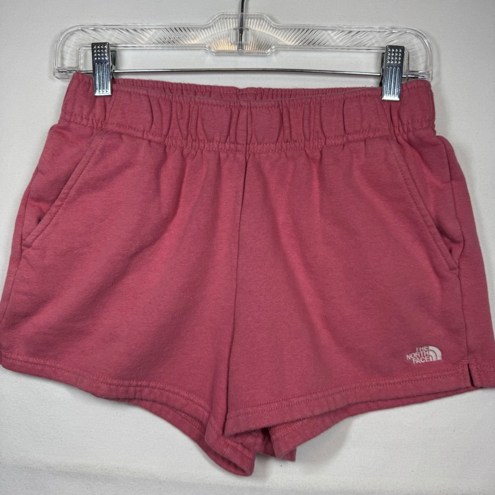 The North Face Women's Pink‎ Shorts Casual Fleece Activewear Lounge Sz Small